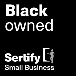 Certified Black-Owned Small Business by Sertify