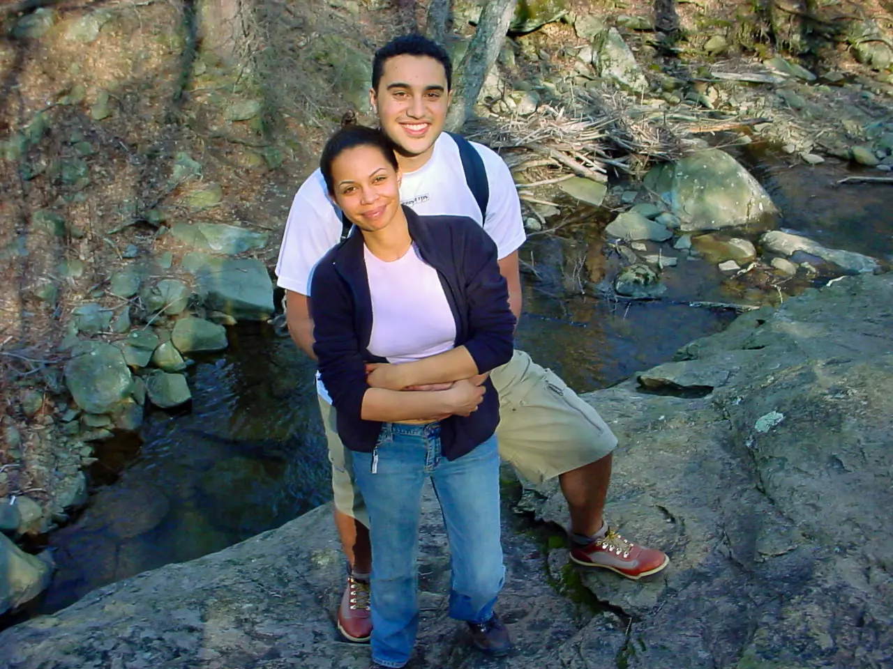 Justin and Sally in their early camping days